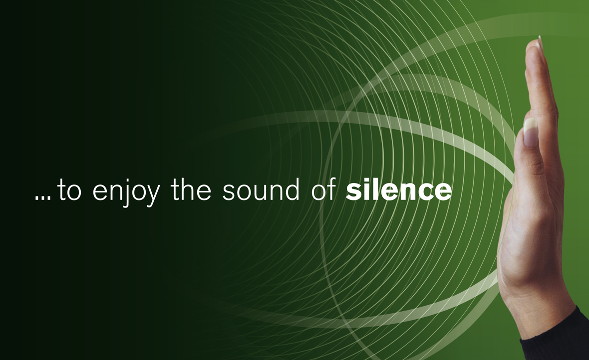 ...to enjoy the sound of silence